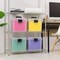 IRIS USA Portable Letter Size File Box with Handle for Hanging Folders